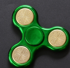 Gold-plated  fingertip gyro decompression toy sequin plastic printing