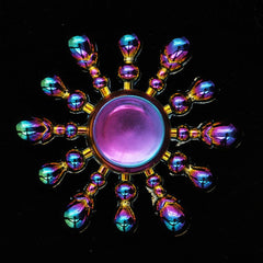 Electroplating colorful fingertip spinning top