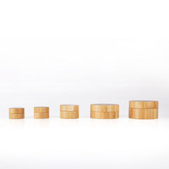 Premium bamboo cream bottle