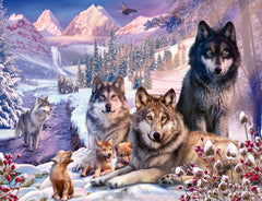 Puzzle:  Wolves in the Snow