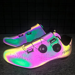 Color-changing Reflective Couple Cycling Shoes Men And Women Road