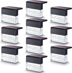 Waterproof New RGB LED Solar Light Step Fence Light