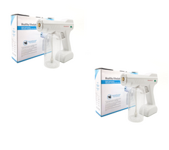 Blue Light Atomizing Spray Gun Handheld Wireless Atomizing Fogger Disinfection Sprayer Nano Sprayer Household Supplies