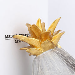 Creative Marbled Resin Pineapple Table Top Decoration