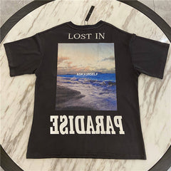 European and American trend plus size loose men and women with bf wind reflective T-shirt