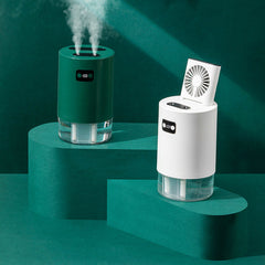 Lifting Fan Humidifier Office Bedroom Air Purifier USB Charging Kawaii Air Humidifier Dual Spray with Remote Control