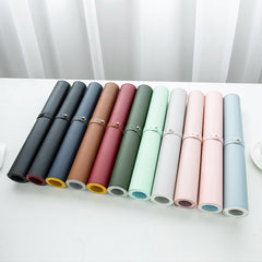 Double-Sided Heterochromatic Oversized Leather Table Mat