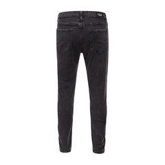 Snowflake washed slim-fit jeans