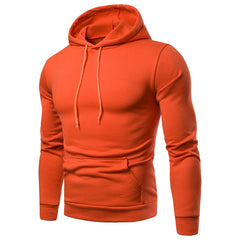 Casual Fashion Plus Size Solid Color Hooded Sweater
