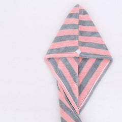 Cartoon Absorbent Thick Coral Fleece Dry Hair Towel
