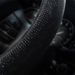 Diamond Steering Wheel Cover Rhinestones Crystals Car Handcraft Steering Wheel Covers