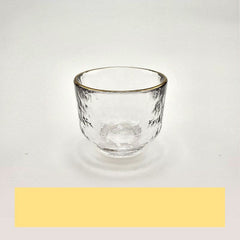 NEW Japanese Sake Pot Golden four Cups Edge Glass Set