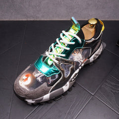 Personalized Thick-Soled Sports Casual Shoes With Increased Men's Shoes