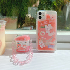 Compatible with Apple, Quicksand Bracelet For Airpods Earphone Case