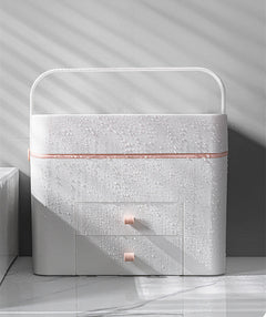 Large Capacity with Mirror Cosmetic Bag New Portable Oversized Storage Box Super Hot Suitcase for Women