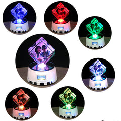 Customized Bluetooth Music Box with Crystal Ball and Photo - Perfect for birthday
