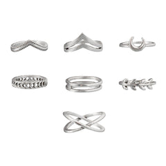 Personalized Moon Cross Simple Ring