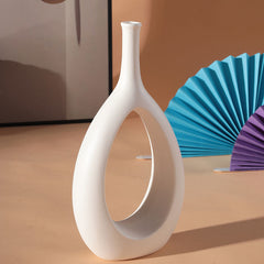 Living Room Art Vase Flower Ceramics Nordic Creative Minimalist TV Cabinet Porch Model Room Decoration Ornaments