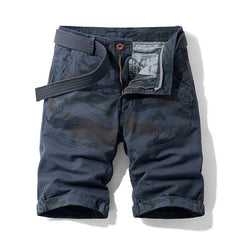 Men Red Summer Thin Print Striped Cargo Shorts