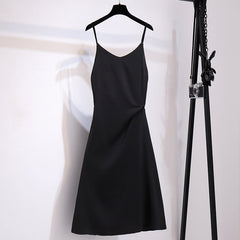 Avocado Green Suspender Dress Women''s Design in Summer