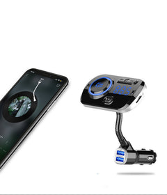 Car Bluetooth MP3 Player with Atmosphere Light and Bluetooth 5.0 for Lossless Music Playback