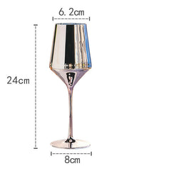Personalized Luxury Goblet Electroplated Crystal Wine Glass