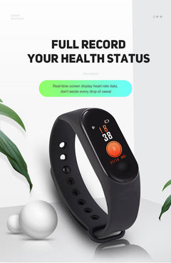 M3 Smart Bracelet M3 Color Screen Bracelet Heart Rate Blood Pressure Bluetooth Sports Pedometer