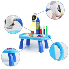 Children's Plastic Drawing Board Table, Projection Drawing Machine Teaching Aid, Multi-function Projection Drawing Board, Writing Board