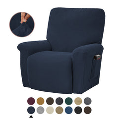 New Solid Color Corn Fleece Stretch Tight-Packed Four Seasons Sofa Cover Split