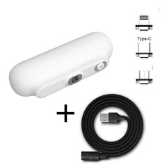 Pocket Portable Magnetic With Plug Capsule Power Bank 2600 Mah Three-In-One Magnetic Mobile Power Customization