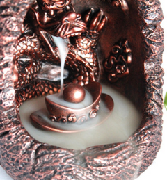 Qianlong Smoke Backflow Tower Incense Burner Personalized Tea Ceremony Supplies