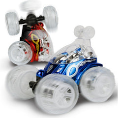 Remote Control Car Dump Truck Off-Road Remote Control Car Racing Light Children'S Toy Car Roll Stunt Car Stall Toy