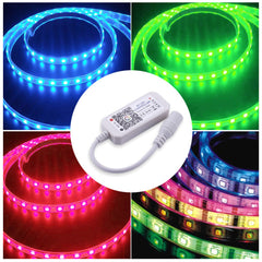 Color Changing Bluetooth Music Controller Light Strip for Ambient Lighting and Sound Sync