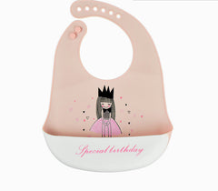 Baby'S Eating Bib Baby'S Supplementary Food Bib Children'S Waterproof And Dirt Proof Silicone Super Soft Children'S Saliva Bib Rice Bib