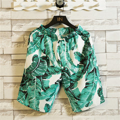Holiday Suit Summer Hawaiian Short Sleeve Shirt Shorts Beach Pants Suit Large