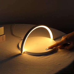 Home Desk Lamp Wireless Charging With Holder Home Desktop Mobile Phone Wireless 10W Fast Charger Multi-Function Bluetooth Speaker Mobile Phone Wireless Charging Dedside Night Light Mobile Phone Holder