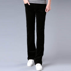 Korean Style Stretch Slim Flared Pants