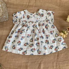 Icc European And American Style Girls Floral Lace Blouse