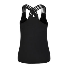 Mandala Printed Cross - Back Vest For Ladies