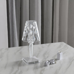 NEW Elegant Bedside or outside Diamond Acrylic Princess Table Lamp