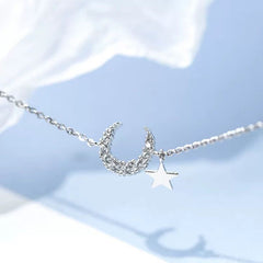 Sterling Silver Gradient Moonstone Zircon Bracelet For Women S-B304