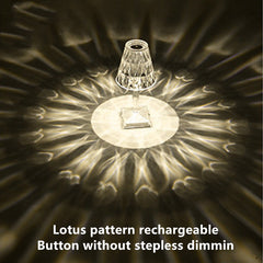 NEW Elegant Bedside or outside Diamond Acrylic Princess Table Lamp