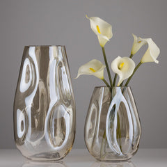 Creative Simple Irregular Glazed Glass Vase