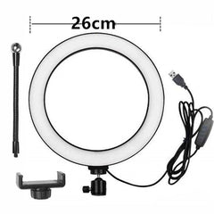 Compatible with Apple, Ring Light Aluminum Alloy Live Tripod Live Beauty Light With Mobile Phone Holder With Remote Control