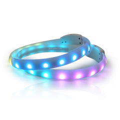 Flash Collar For Dogs USB Charging Anti-Lost Silicone Necklace Pet Products