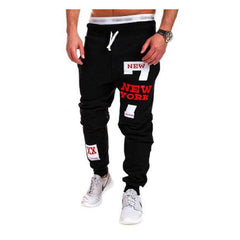 Number 7 Printed Letter Bouquet Foot Pants