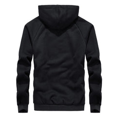 Men's New Hooded Plus Velvet Plus Size Cardigan Sweater Zipper Top