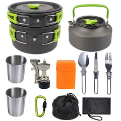 Portable Camping Kettle – Hard-Anodized Aluminum Outdoor Cooker with Heat-Resistant Handle | Lightweight & Compact Hiking Tea Pot: New Edition