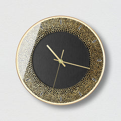 Simple Striped Luxury Rose Gold Wall Clock Living Room Bedroom Wall Watch Personality Creative Black Gold Art Atmosphere Clock