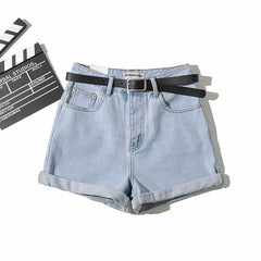 Summer New Denim Shorts Sexy Bag Hip Curled Denim Hot Pants